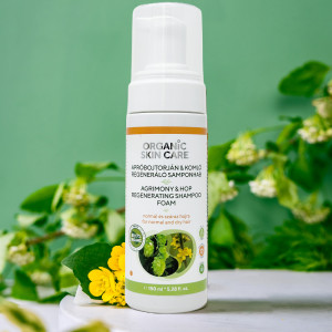 Agrimony & Hop Regenerating Shampoo Foam (99,17 % Organic) - 150 ml