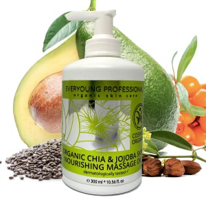 Organic Chia & Jojoba Skin Nourishing Massage Oil 300ml