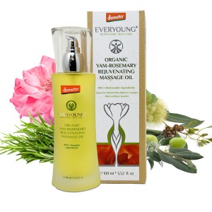 Organic Yam-rosemary Rejuvenating Massage Oil 100ml