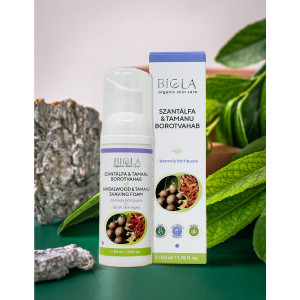 Sandalwood & Tamanu Shaving Foam (98.92 % Organic) - 50 ml